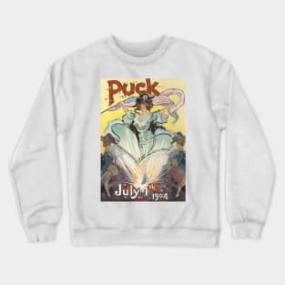 Puck Vintage Magazine Cover Crewneck Sweatshirt